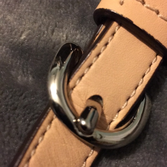 Coach embossed brown satchel bag - Picture 6 of 8